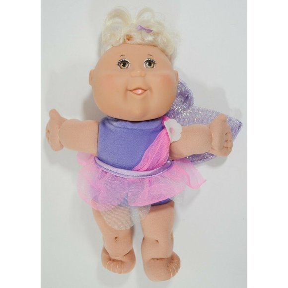 Vintage 1995 12" Cabbage Patch Kids Doll Brown Hair & 8" Garden Fairy 2009 Toy - Picture 8 of 12